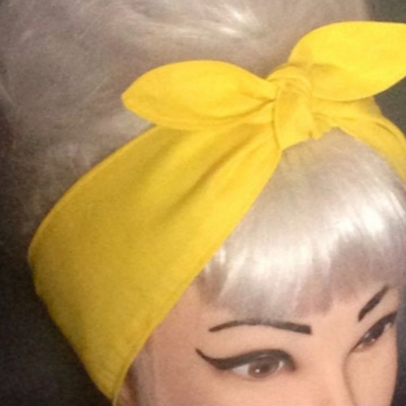 Rockabilly wide bow headband - Picture 4 of 6